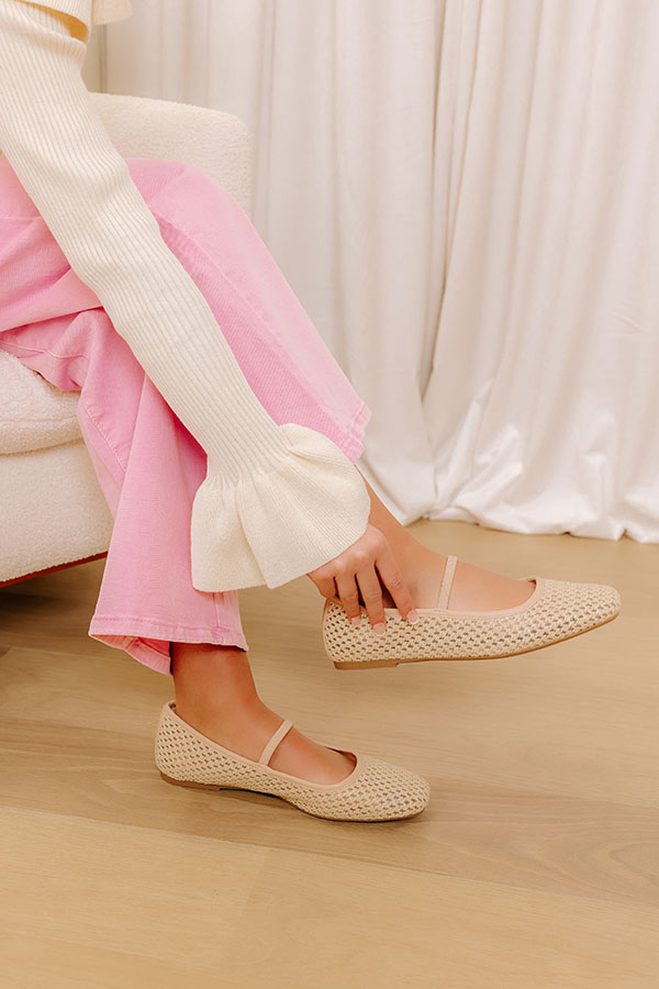 The Aurora Raffia Woven Flats