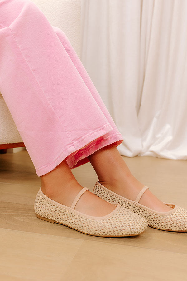 The Aurora Raffia Woven Flats