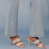 The Rachel Faux Leather Heel in Ivory Image - 1