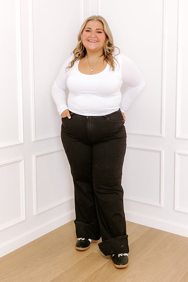 JUDY BLUE Kiara High Waist Wide Leg Jean Curves