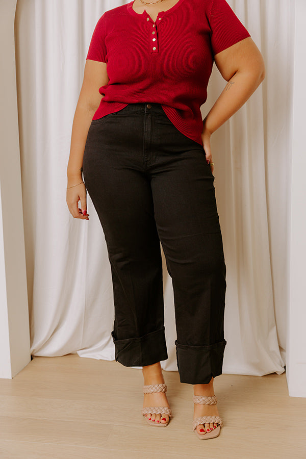 JUDY BLUE Kiara High Waist Wide Leg Jean Curves