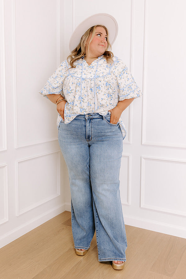 JUDY BLUE Mackenzie High Waist Wide Leg Jean Curves