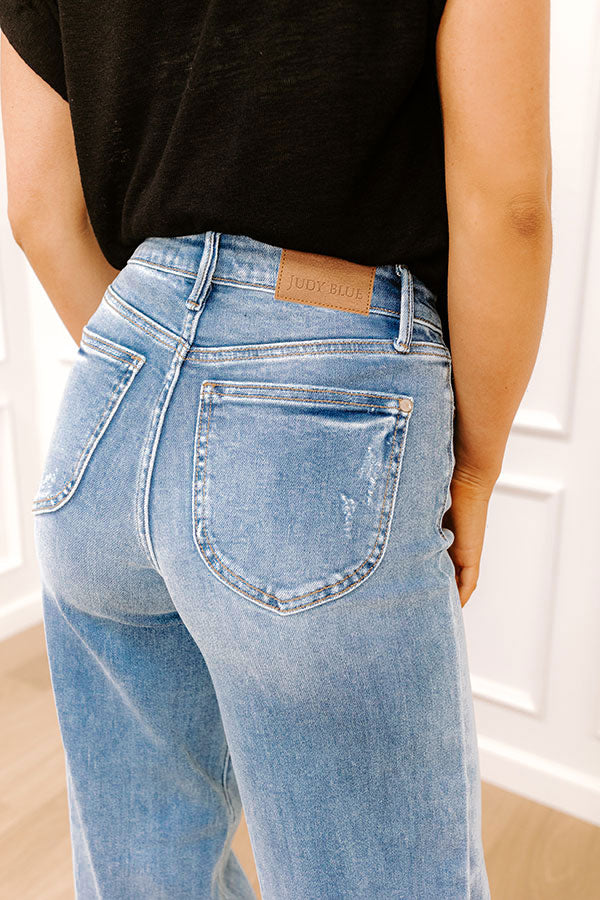 JUDY BLUE Mackenzie High Waist Wide Leg Jean