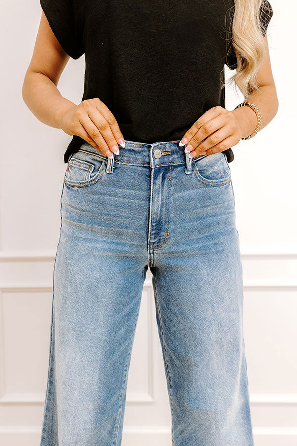 JUDY BLUE Mackenzie High Waist Wide Leg Jean