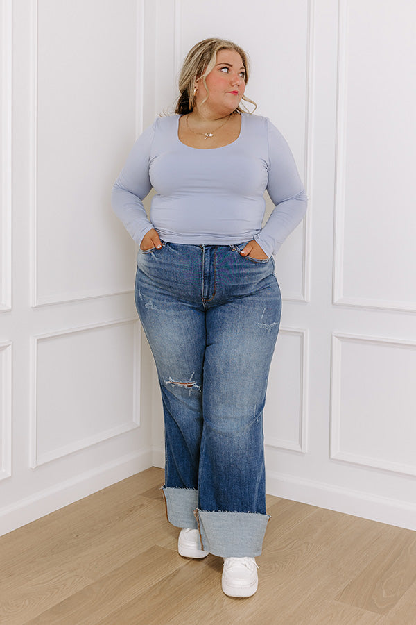 JUDY BLUE Wrenley High Waist Wide Leg Jean Curves
