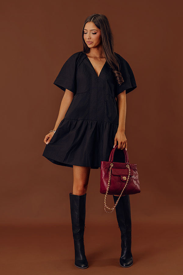 Take A Chance Mini Dress in Black Image - 2