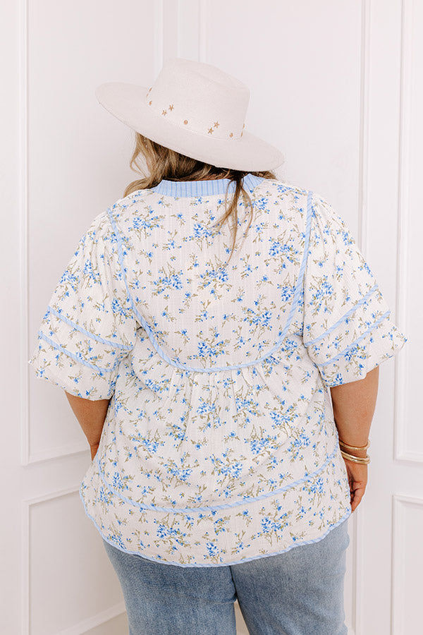 Tea House Social Floral Top Curves