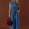 Honeysuckle Dreams Chambray Midi Dress Image - 1