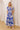 Whimsical Days Floral Midi Dress in Royal Blue