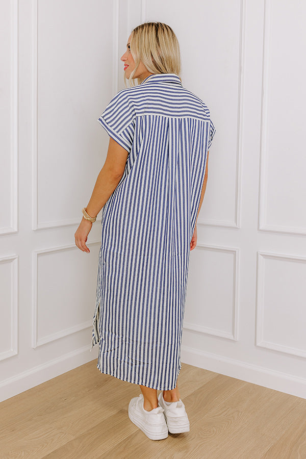 Coastal Charisma Stripe Midi Dress