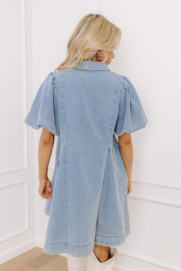 Dreamy Days Denim Mini Dress