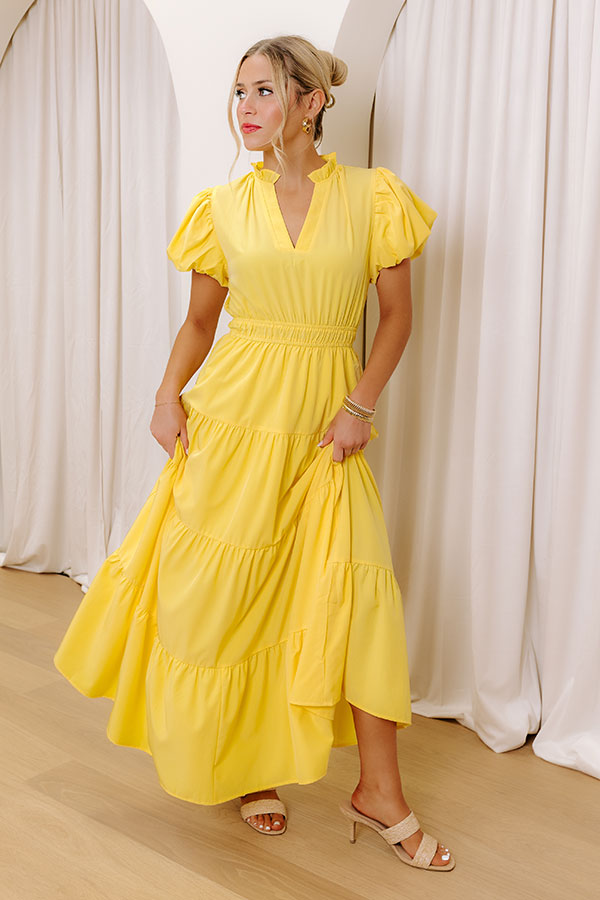 Simply Sweet Maxi Dress in Yellow