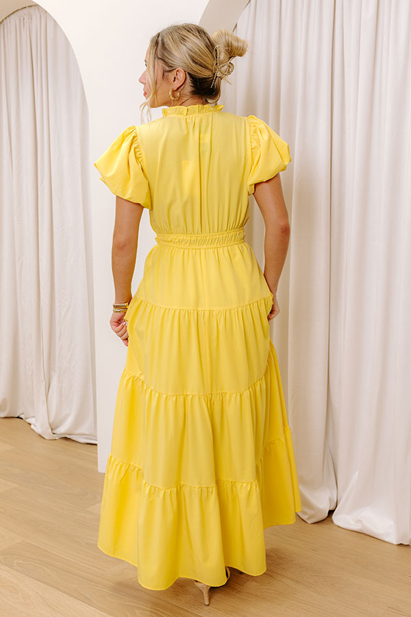 Simply Sweet Maxi Dress in Yellow