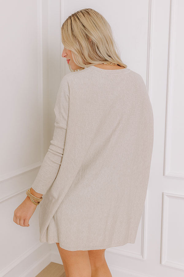 Always Cozy Sweater Top in Oatmeal