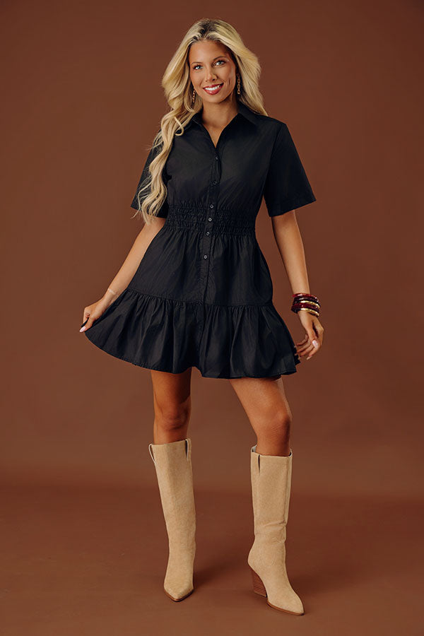 Cool Composure Mini Dress in Black Image - 2
