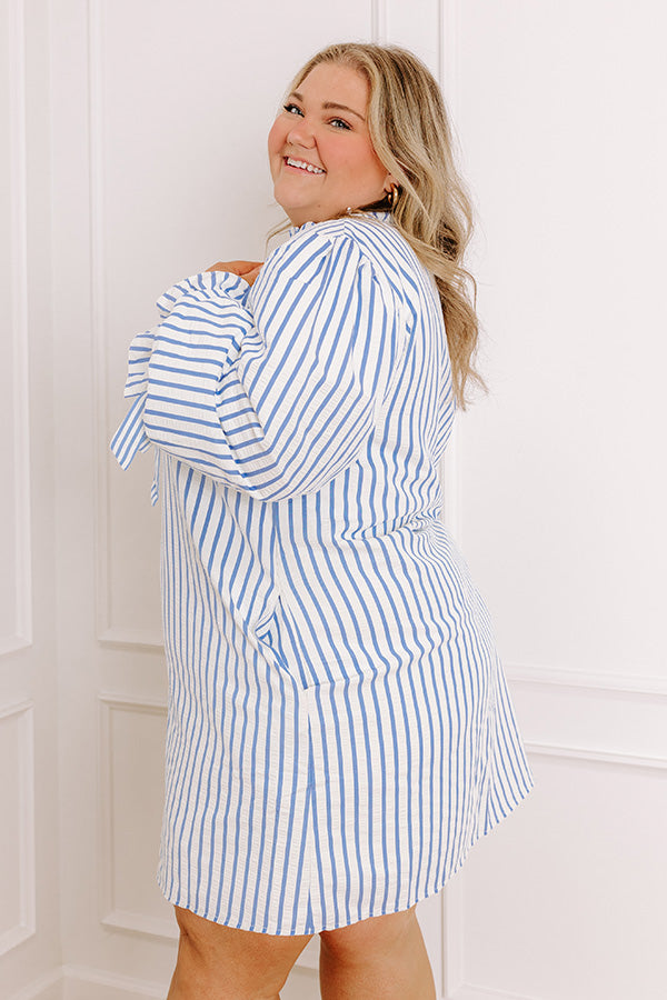 Sweet Lifestyle Stripe Mini Dress Curves