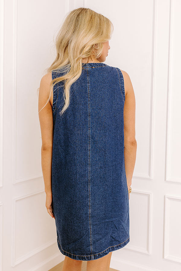 Boston Market Denim Mini Dress