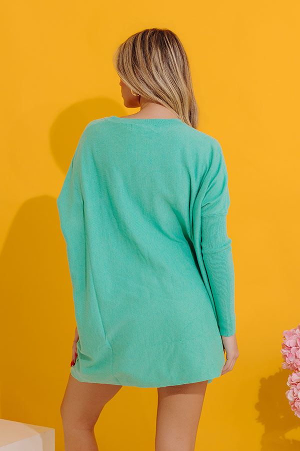 Always Cozy Sweater Top in Ocean Wave Image - 4