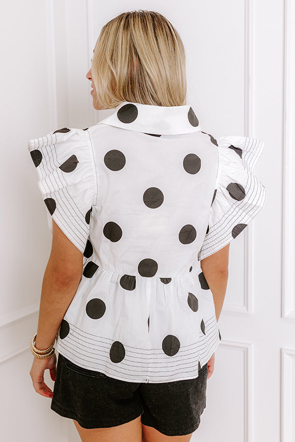 Spot On Peplum Top