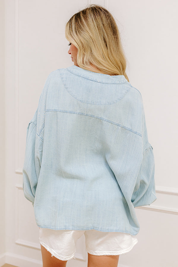 On Cloud Nine Chambray Top