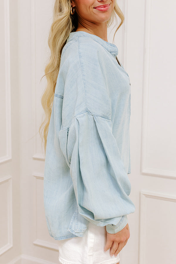 On Cloud Nine Chambray Top