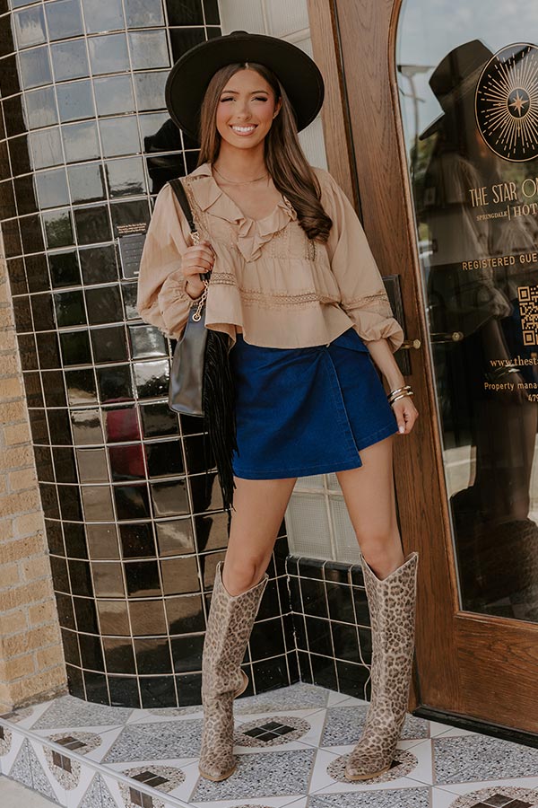 The Angela High Waist Skort