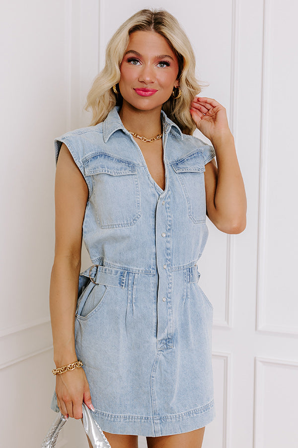 denim rodeo dress Rodeo Queen Iridescent Coated Denim Dress
