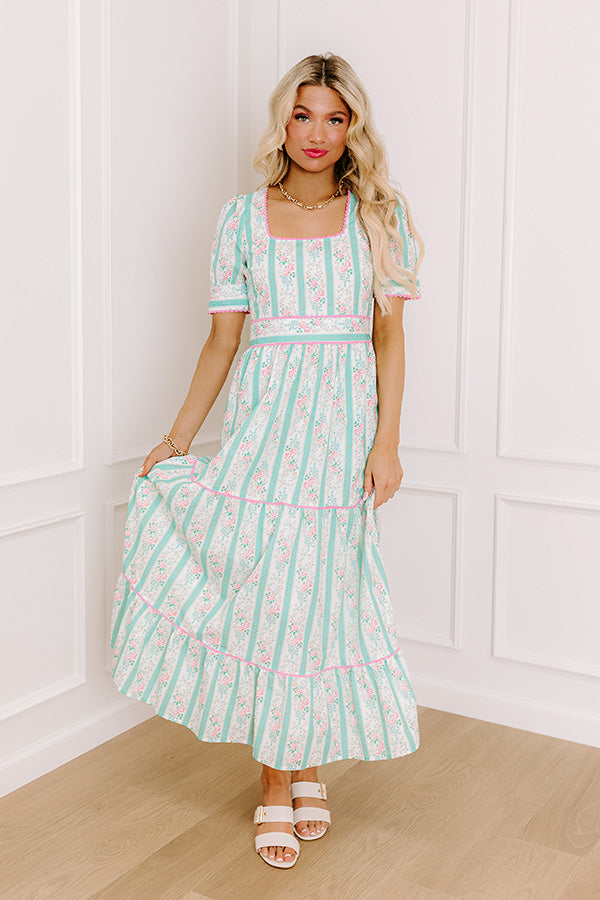 Tea Party Ready Stripe Midi Dress