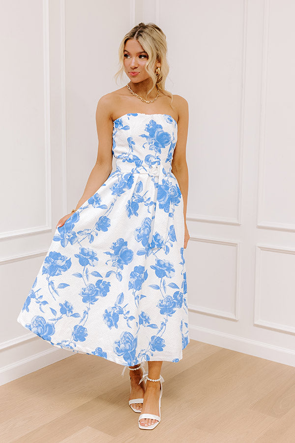 Garden Galore Floral Midi Dress