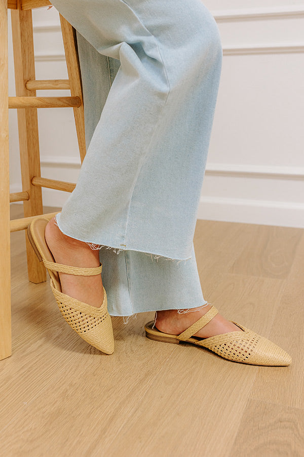 The Alina Raffia Woven Flats