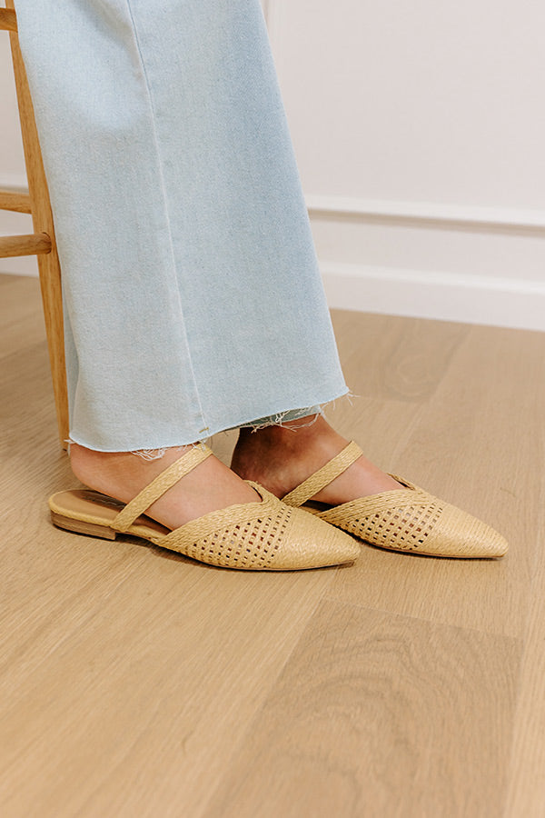 The Alina Raffia Woven Flats