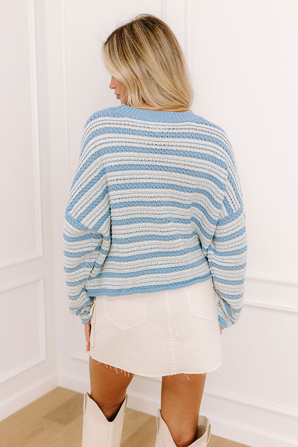 Ocean Breeze Stripe Knit Sweater   