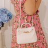 Blakely Faux Leather Crossbody in Cream Image - 1