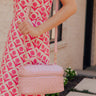 Richie Faux Leather Crossbody in Pink Image - 1