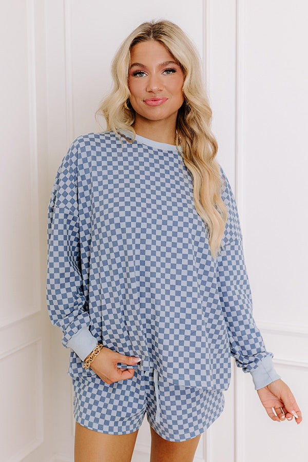 Call It Cozy Ultra Soft Tee in Blue