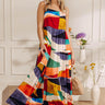 Resort Charm Color Block Maxi Dress Image - 1