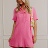Boardwalk Cutie T-Shirt Mini Dress in Bubblegum Pink Image - 1