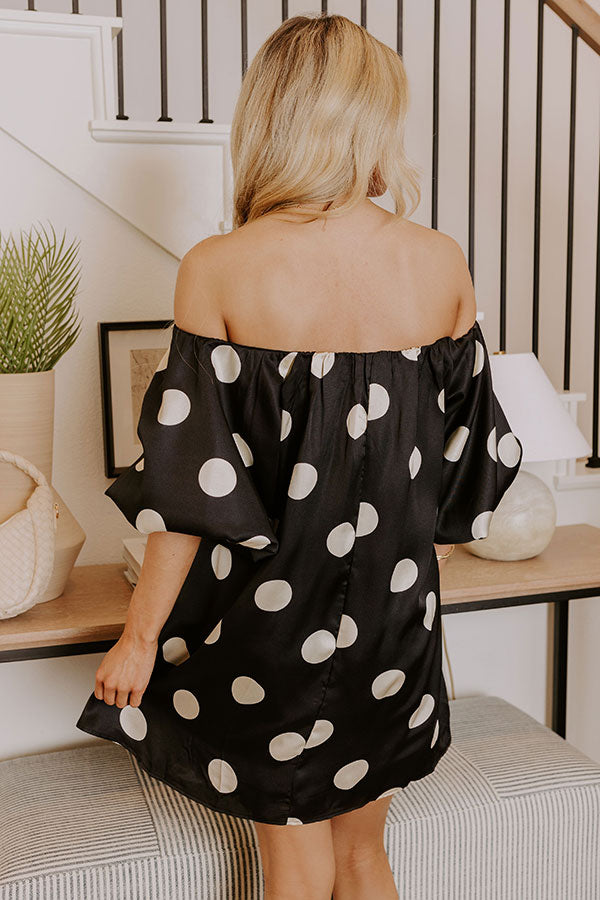 Spotlight Darling Off Shoulder Mini Dress