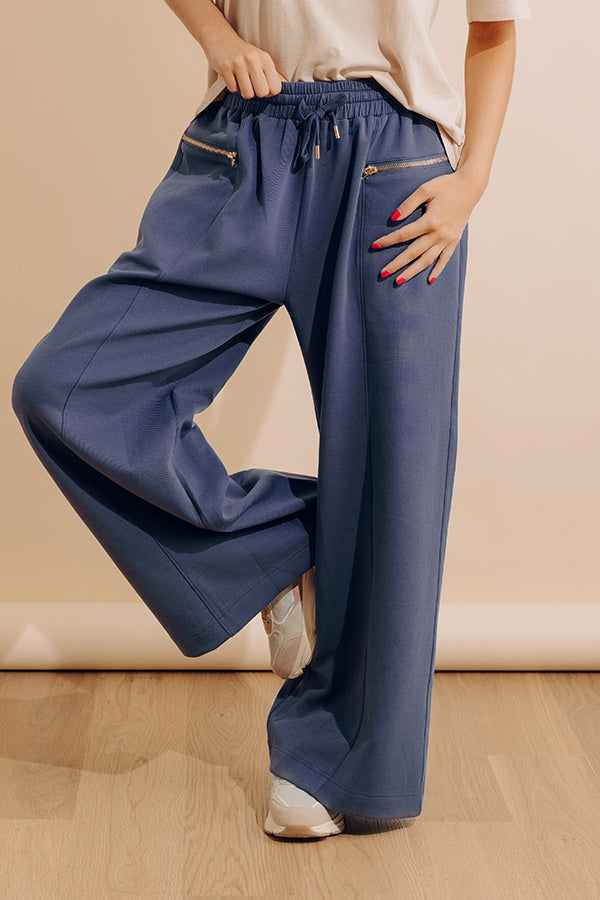 Street Style Chic High Waist Scuba Pants in Riverside