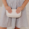 Inez Vegan Leather Shoulder Bag in Cream Image - 1