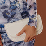 Inez Vegan Leather Shoulder Bag in Cream Image - 1