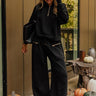 Street Style Chic High Waist Scuba Pants in Black Image - 1