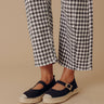 The Reagan Espadrille Flats in Black Image - 1