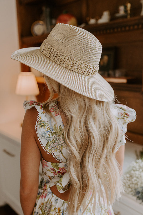 Sweet Moment Raffia Woven Hat in Natural   