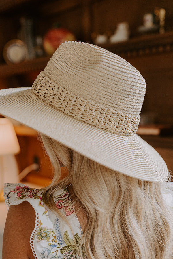 Sweet Moment Raffia Woven Hat in Natural   