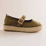 The Reagan Espadrille Flats in Olive Image - 1