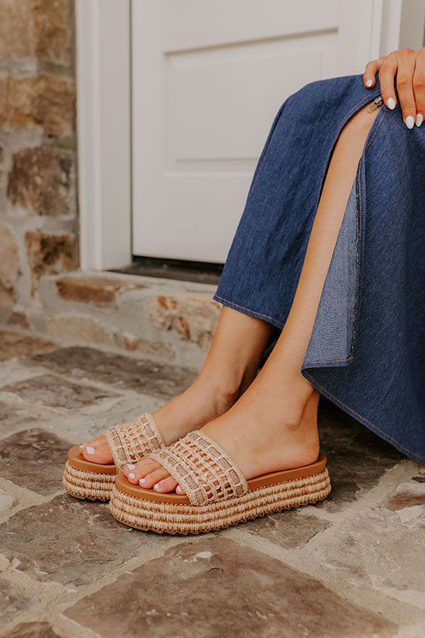 The Mylah Raffia Woven Sandal