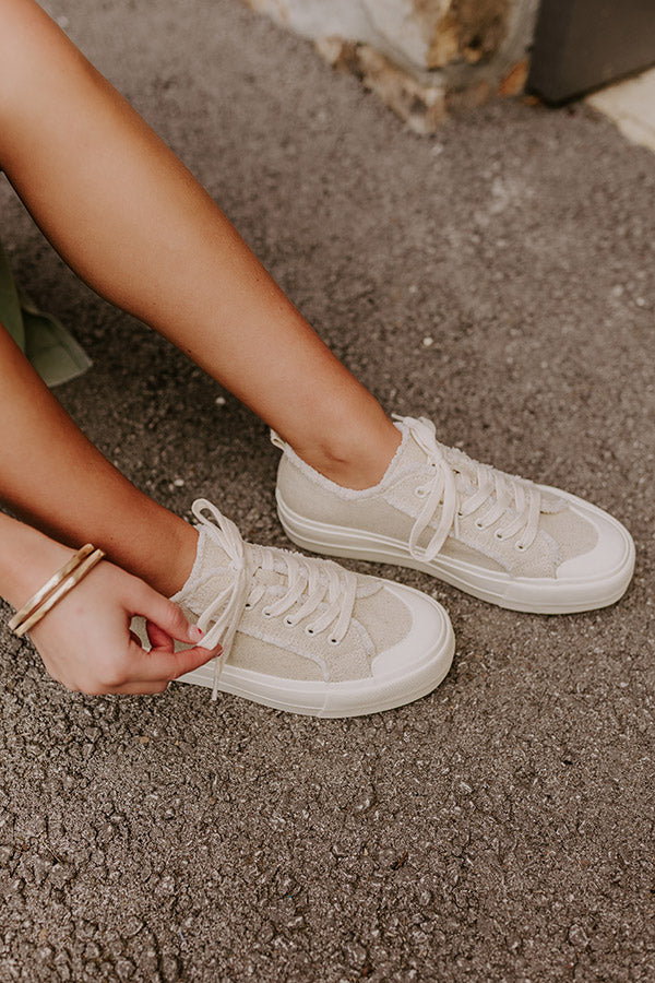 The Colette Woven Platform Sneakers