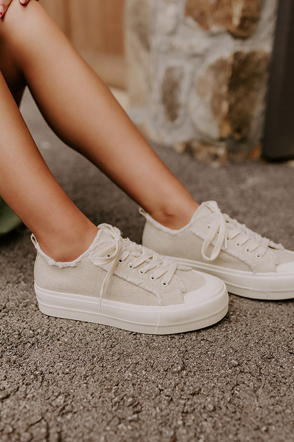 The Colette Woven Platform Sneakers