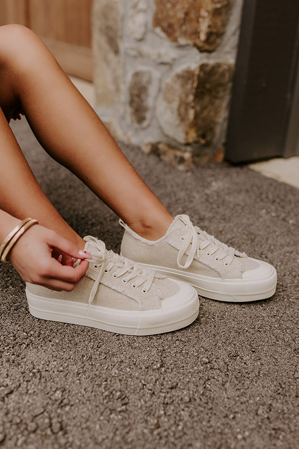 The Colette Woven Platform Sneakers